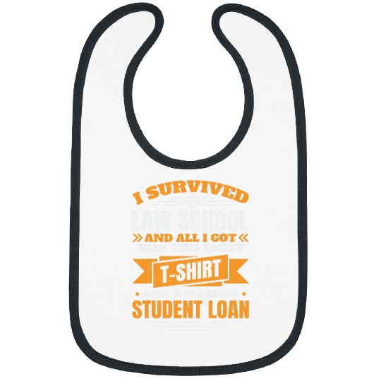 I Survived Law School Law School Graduate Lawyer Bibs