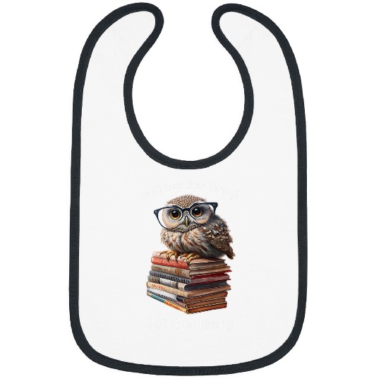 I Love My Library Owl Book Lovers Readers Librarians Bibs