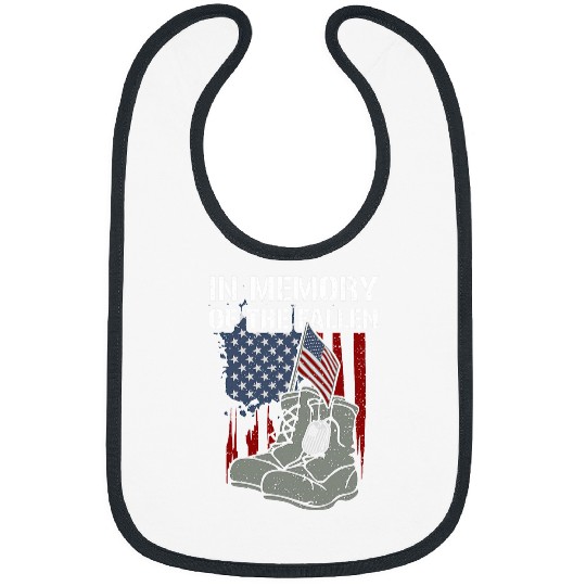 Patriotism In Memory of the Fallen Memorial Day Bibs