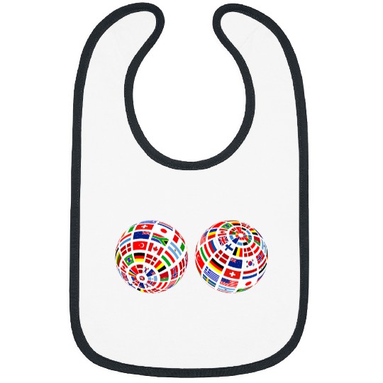 Flags of the Countries of the World Student World Flags Bibs