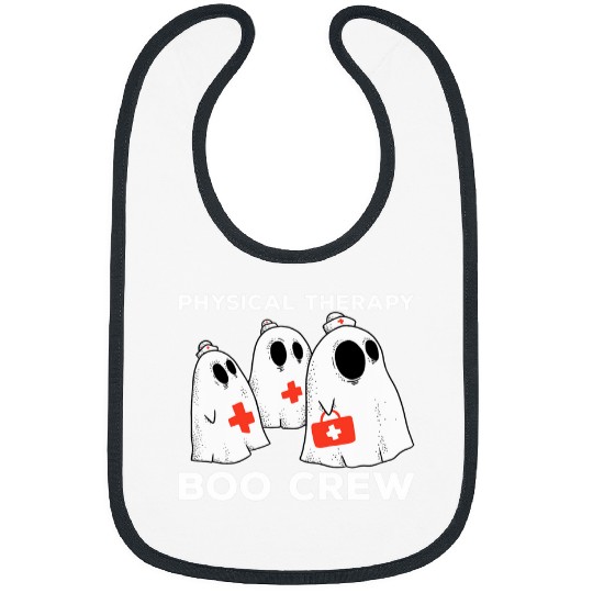 Spooky Physical Therapy Boo Crew Halloween Costume Bibs