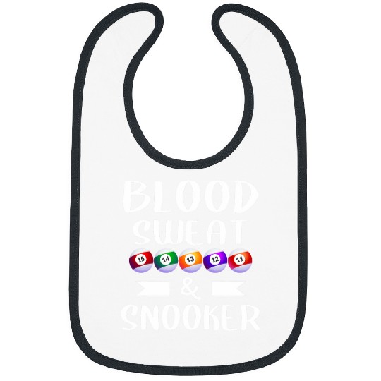 Blood Sweat And Snooker Billiards Billiard Pool Player 1 Bibs
