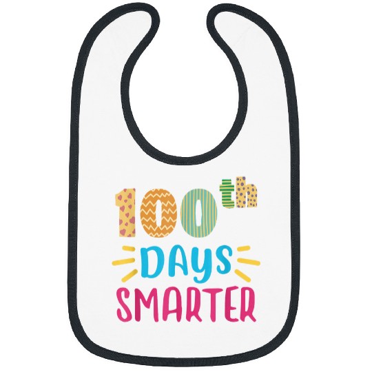 Happy 100th Day of School Kindergarten Teacher or Student 25 Bibs