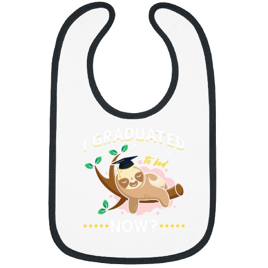 Graduation Sloth Men Women Graduated Student Bibs