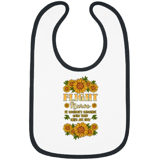 Flight nurses RN Transport Aeromedicines Sunshine Sunflower Bibs