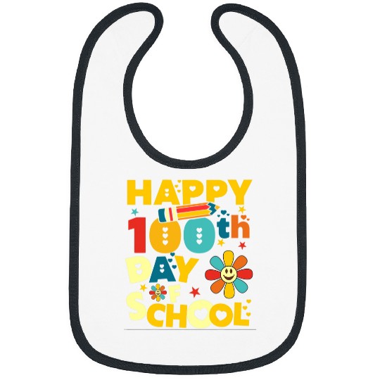 happy 100th day of school teacher student 100 days of school Bibs