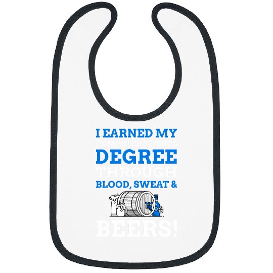 Funny Computing Degree Gifts Qualified Computer Scientist Bibs