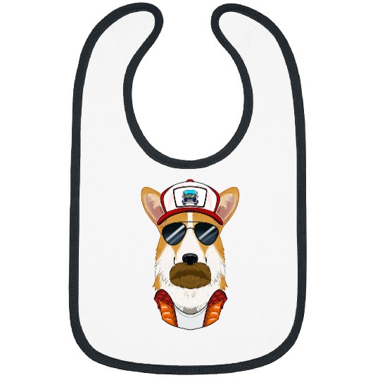 Trucker Dog I Truck Driver Welsh Corgi Bibs
