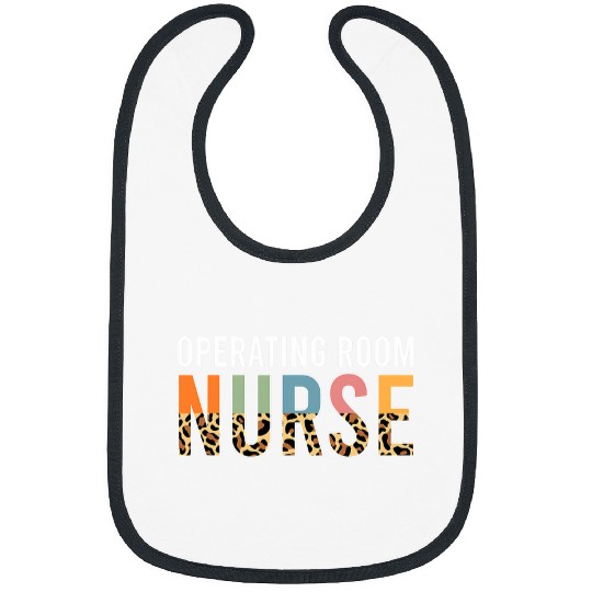 OR Operating Room nurses Leopard Print medicals Nursing Bibs