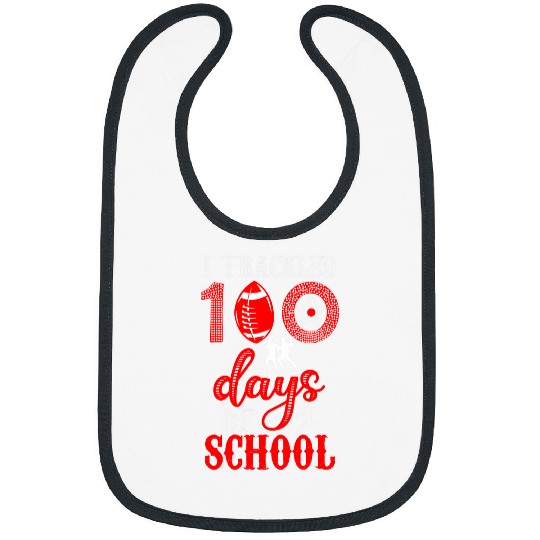 I Trackled 100 Days of School Kindergarten Teacher Student 1 Bibs
