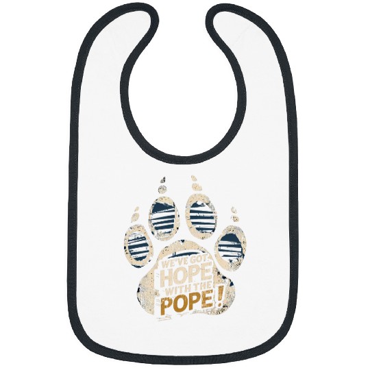 Weve Got Hope With The Pope Kentucky Paw Print 5 Bibs