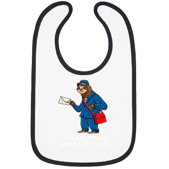 Sloth Postman 2 Bibs