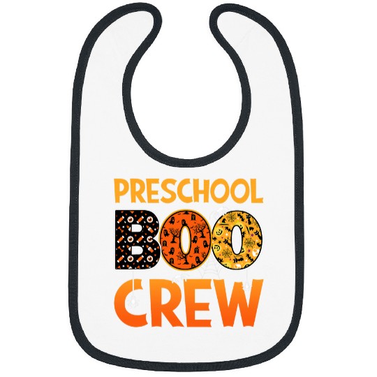 PreK Preschool Student Teacher Halloween Preschool Boo Crew Bibs