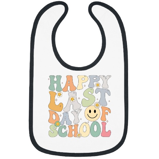 Groovy Happy Last Day of School Teacher Student Graduation 7 Bibs