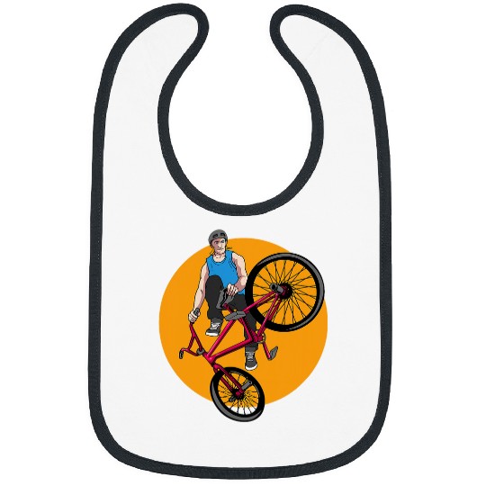 BMX Biker Gift Bicycle Bike Cyclist Extreme Sports 3 Bibs