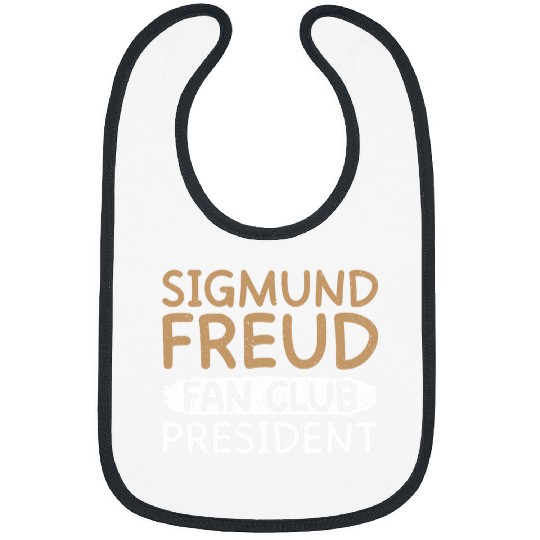 Sigmund Freud Fan Club President Therapist Bibs