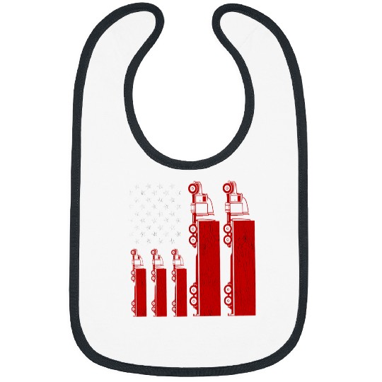 Trucker Mens Funny American Flag Trophy Heavy Haulage Bibs