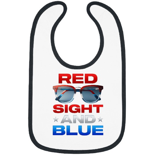 Optometry 4th of July Optician Optometrist Red Sight Blue Bibs