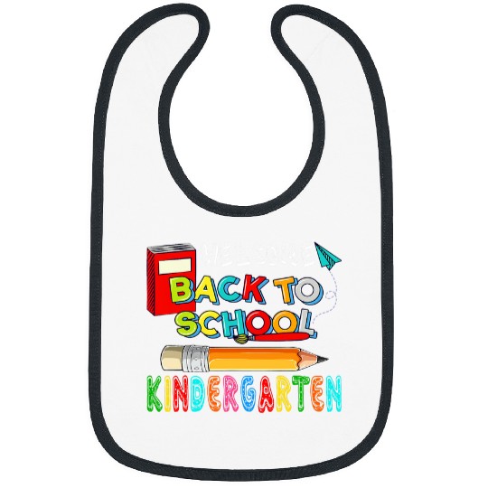 Welcome Back To School Kindergarten Cute Pencil Student Bibs