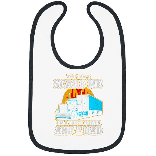 Mens Truck Driver Trucker Dad Father Funny Bibs