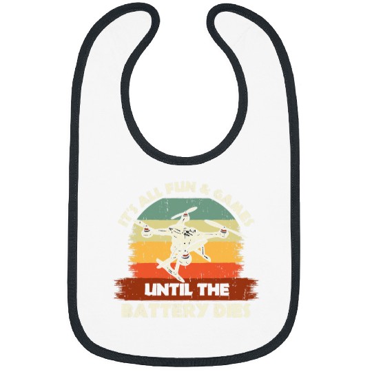 Funny Drone RC Pilot Fun Games Until The Battery Dies 2 Bibs