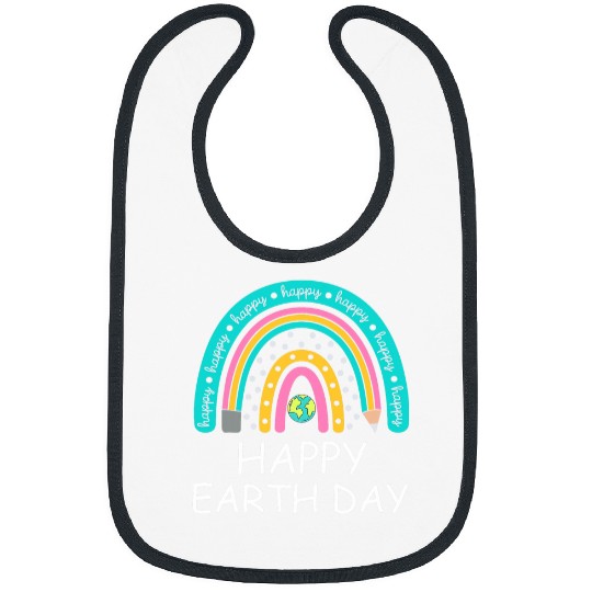 Happy Earth Day Women Men Kids Teachers Student Earth Day Bibs