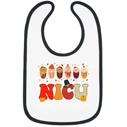 Groovy Retro NICU nurses Fall Vibes Autumn Thanksgiving NICU Bibs