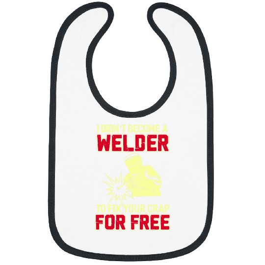 Proud Strong Welder Gift Funny Welding Welders Outfit Bibs