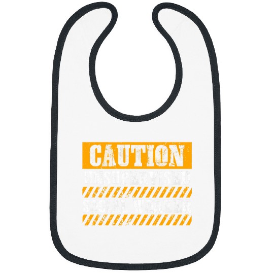 Caution Unsupervised Social Worker Job Proud Social Worker Bibs