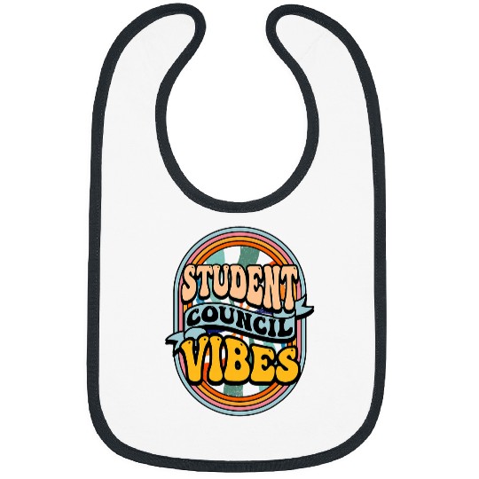 Groovy Student Council Vibes Retro School Student Council Bibs