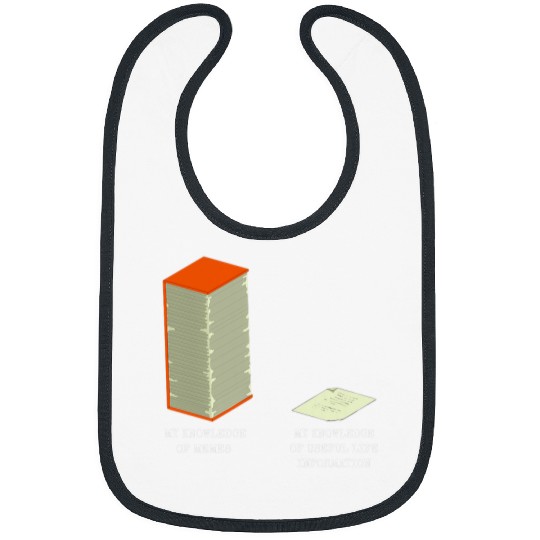 Funny Knowledge Meme Obsessed Meme Collector Joke Dank Meme Bibs