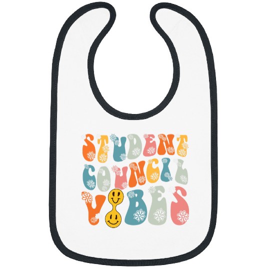 Groovy Student Council Vibes School Student Teacher 2 Bibs