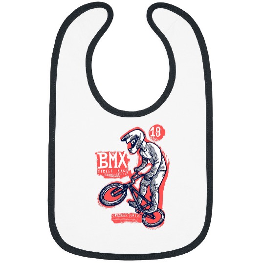 BMX extreme sports street race bicycle print Bibs