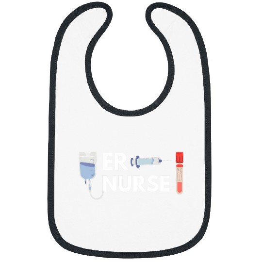 Funny ER nurses Designe nursing student Mom and girls Bibs