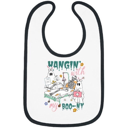 Happy Easter Day Spooky Skeletal Bones Orthopedic nurses Bibs
