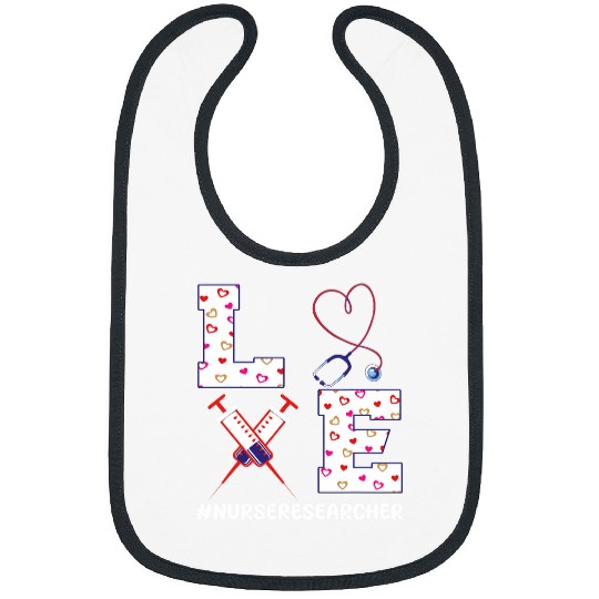 nurses Researcher Valentines Day Outfit Nursing Research Bibs