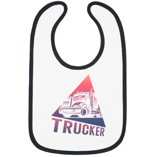 Trucker Truck Driver 18 Wheeler Trailer Truck Automobile 1 Bibs