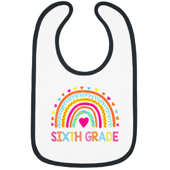 Sixth Grade Rainbow Girls Boys Teacher Team 6th Grade Squad Bibs
