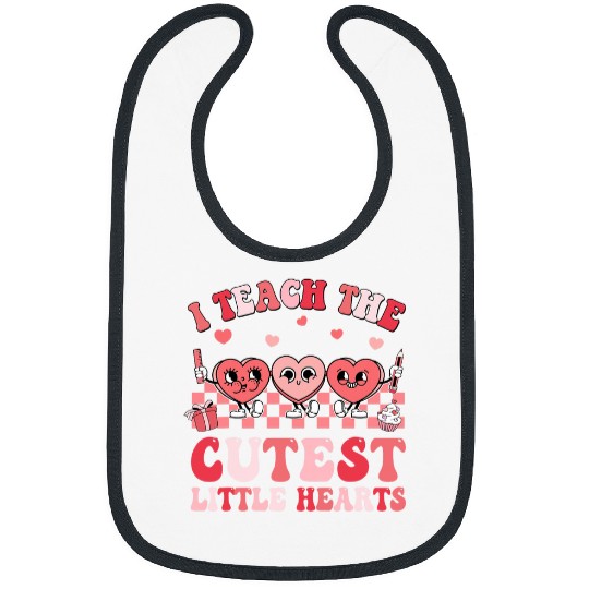 Valentines I Care For The Cutest Little Hearts nurses Bibs