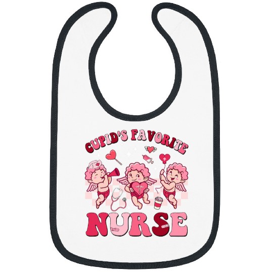 Groovy Valentines Day Cupids Favorite nurses Retro nurses Life Bibs