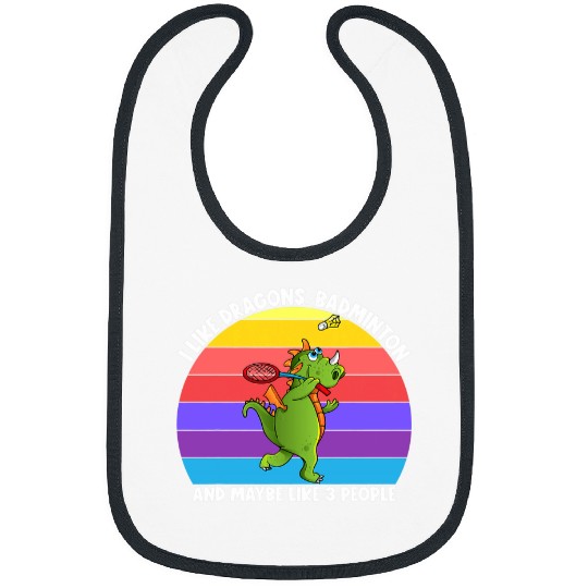 I Like Dragons Badminton Maybe 3 People Kids Girls Dragon Bibs