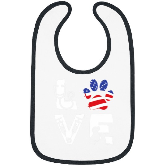 Vet Tech USA Flag Veterinarian Veterinary Technician Doctor Bibs