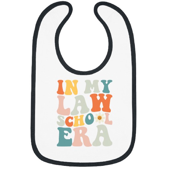 In My Law School Era Groovy Future Lawyer Student School 2 Bibs