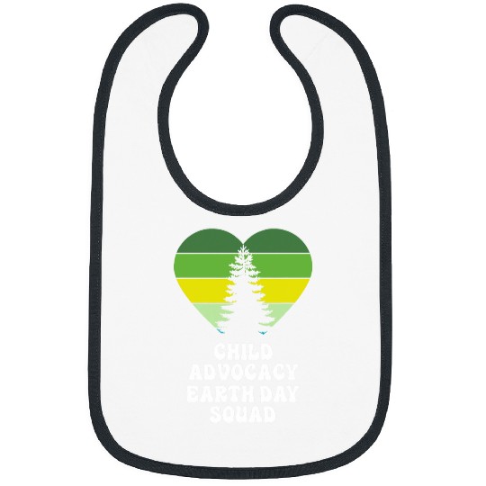 Child Advocacy Social Worker Earth Day Squad Bibs