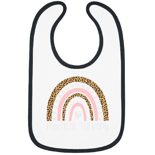 Physical Therapy Rainbow Leopard Physical Therapist PT Month Bibs