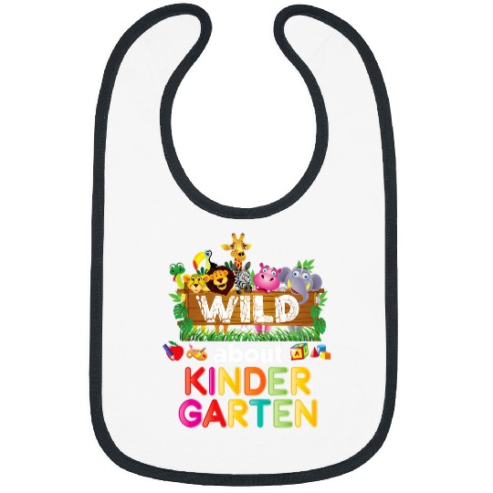 Wild About Kindergarten Teacher Student Back To School Kid Bibs