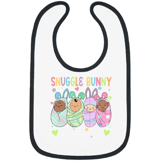 Snuggle Bunny Delivery Co Easter LD nurses Mother Baby nurses 6 Bibs