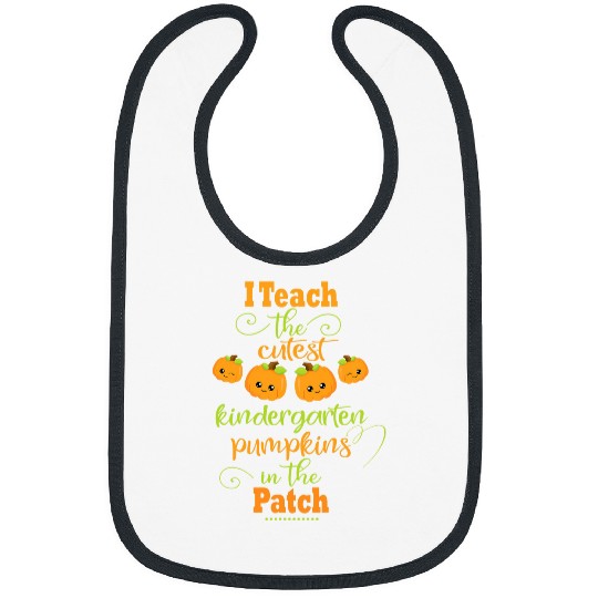 Halloween Cutest Pumpkins Funny Kindergarten Teacher Bibs