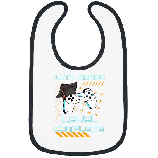 Funny Gaming Level Completed 10th Grade Graduate Student Bibs
