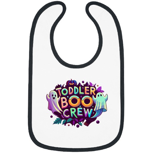 Halloween Daycare Teacher Cute Toddler Boo Crew PreK Kids Bibs